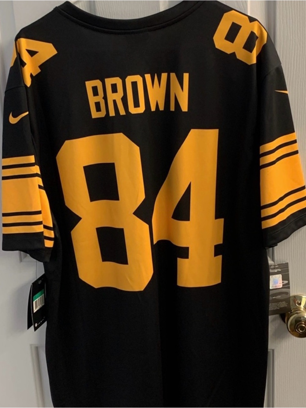 Steeler Gold Rush Jersey Antonio Brown - Picture 2 of 3